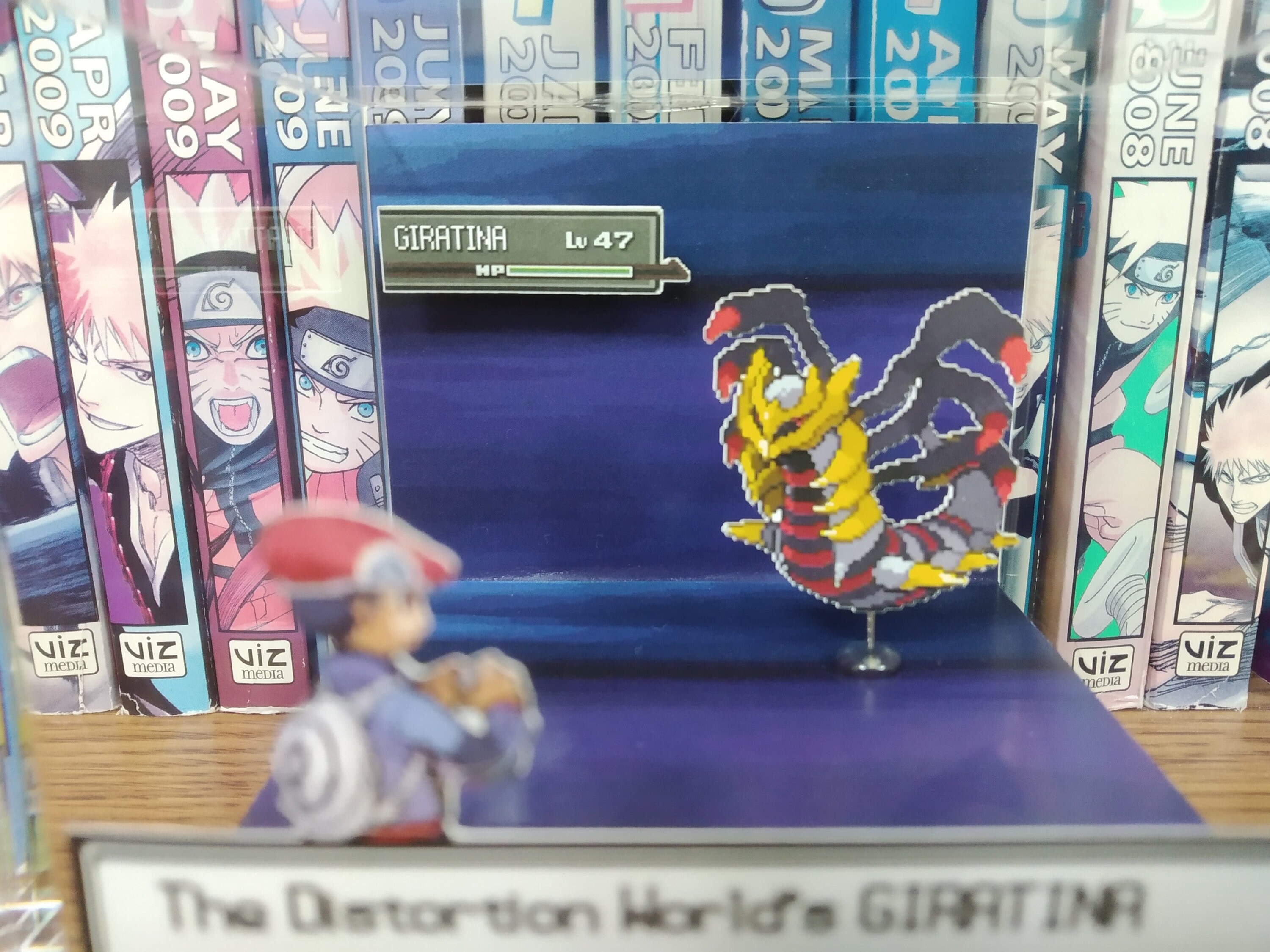 Giratina Encounter, Giratina Origin 3D Diorama Cube, Giratina Origin Handmade Crystal Diorama Cube, Unique Gift for Gamers