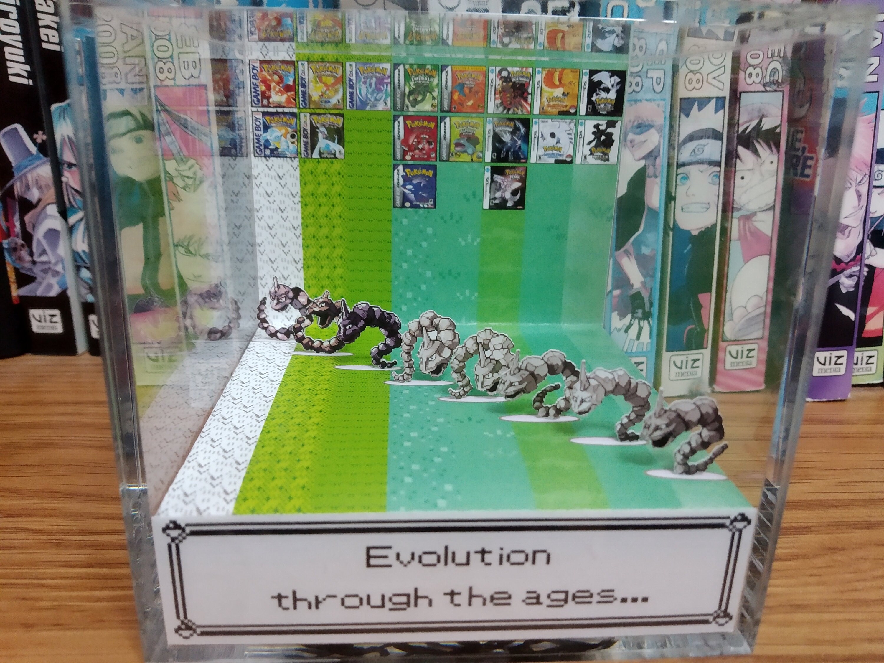 Generation Onix, Onix 3D Diorama Cube, Onix Handmade Crystal Diorama Cube, Onix Unique Gift for Gamers