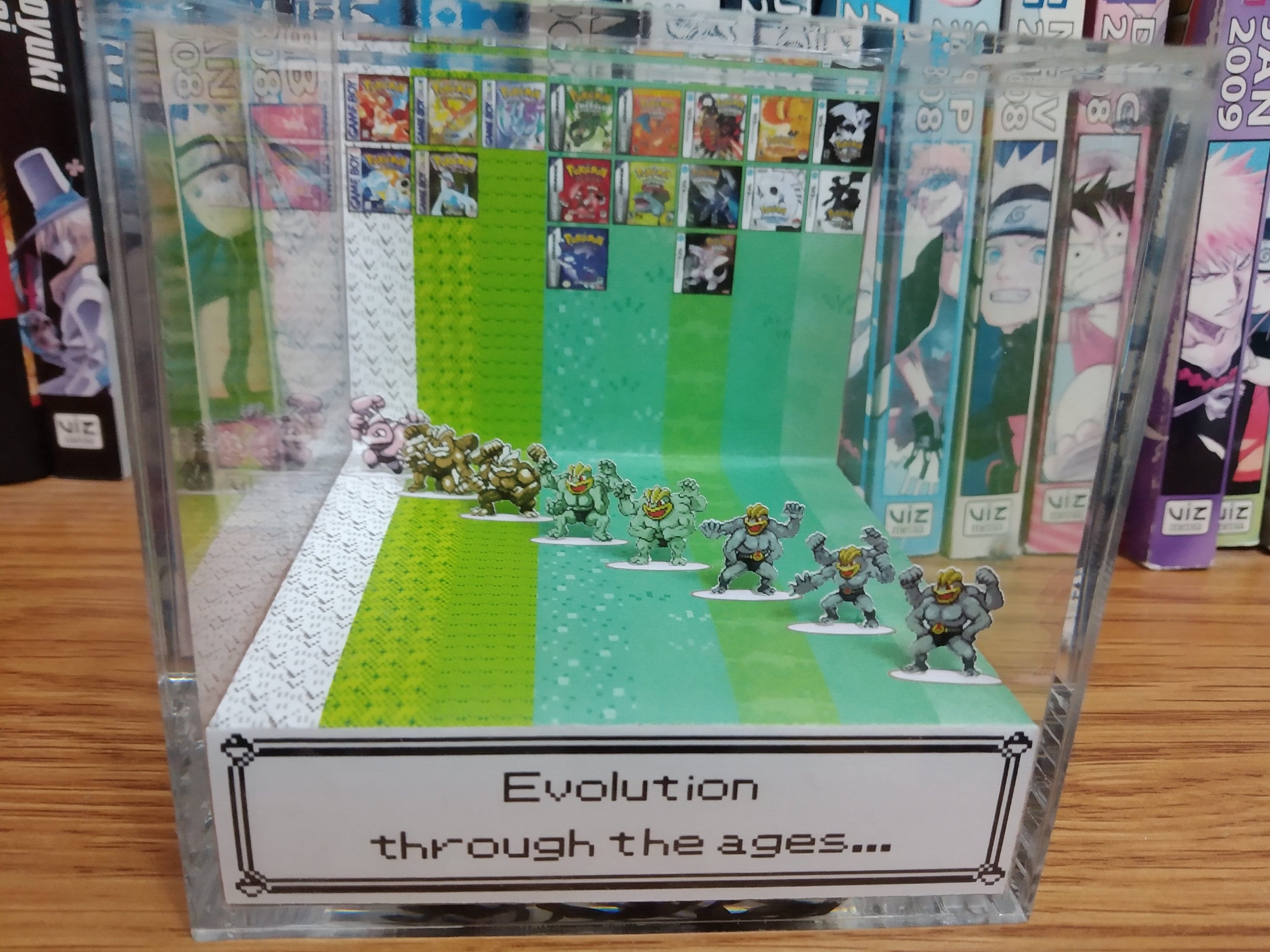 Generation Machamp, Machamp 3D Diorama Cube, Machamp Handmade Crystal Diorama Cube, Machamp Unique Gift for Gamers