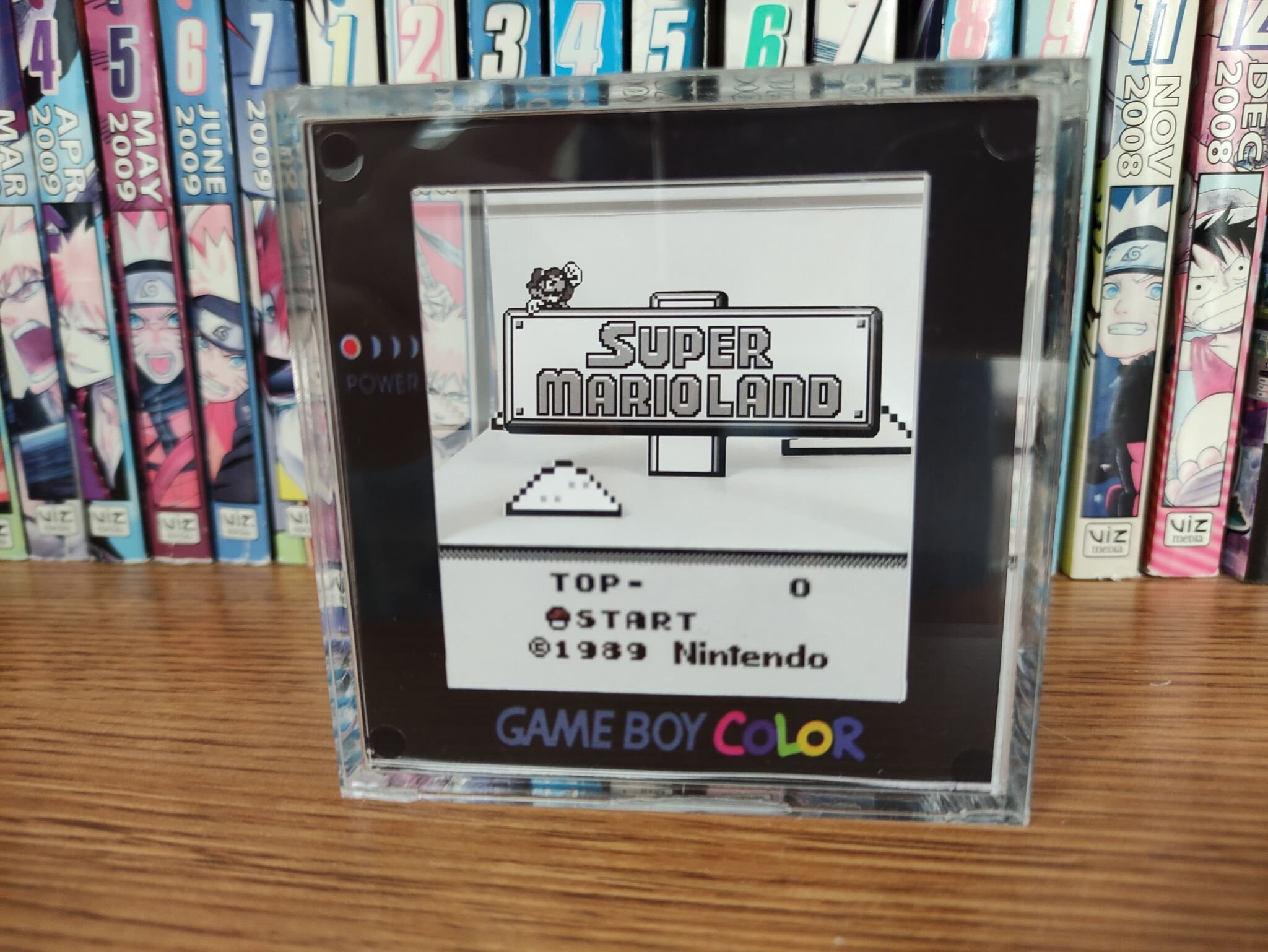 Mario Diorama - Super Mario Land (Super Mario Land Title), Mario 3D Diorama Cube, Handmade Crystal Diorama Cube, Unique Gift for Gamers