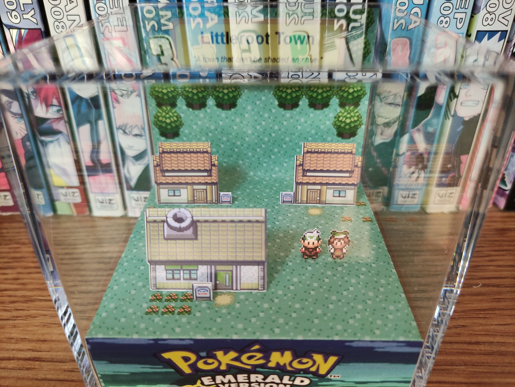 Littleroot Town (Emerald / Ruby / Sapphire), Littleroot Town 3D Diorama Cube, Town Handmade Crystal Diorama Cube, Unique Gift for Gamers