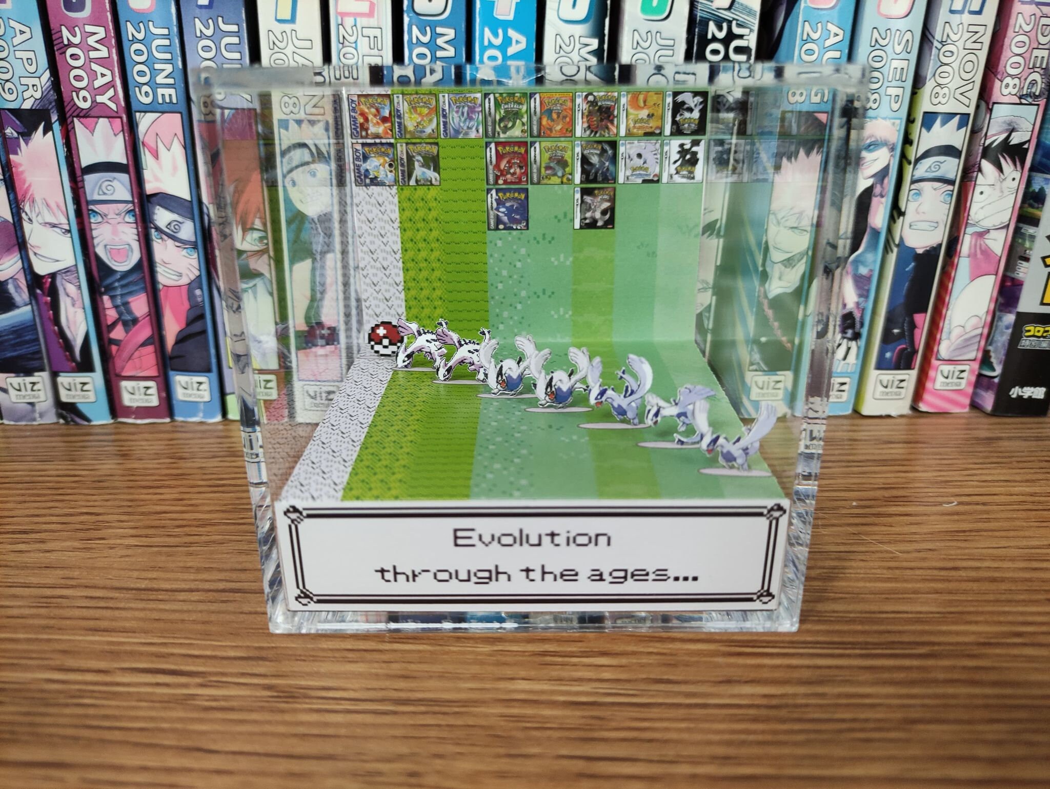 Generation Lugia, Lugia 3D Diorama Cube, Lugia Handmade Crystal Diorama Cube, Lugia Unique Gift for Gamers (Lugia)