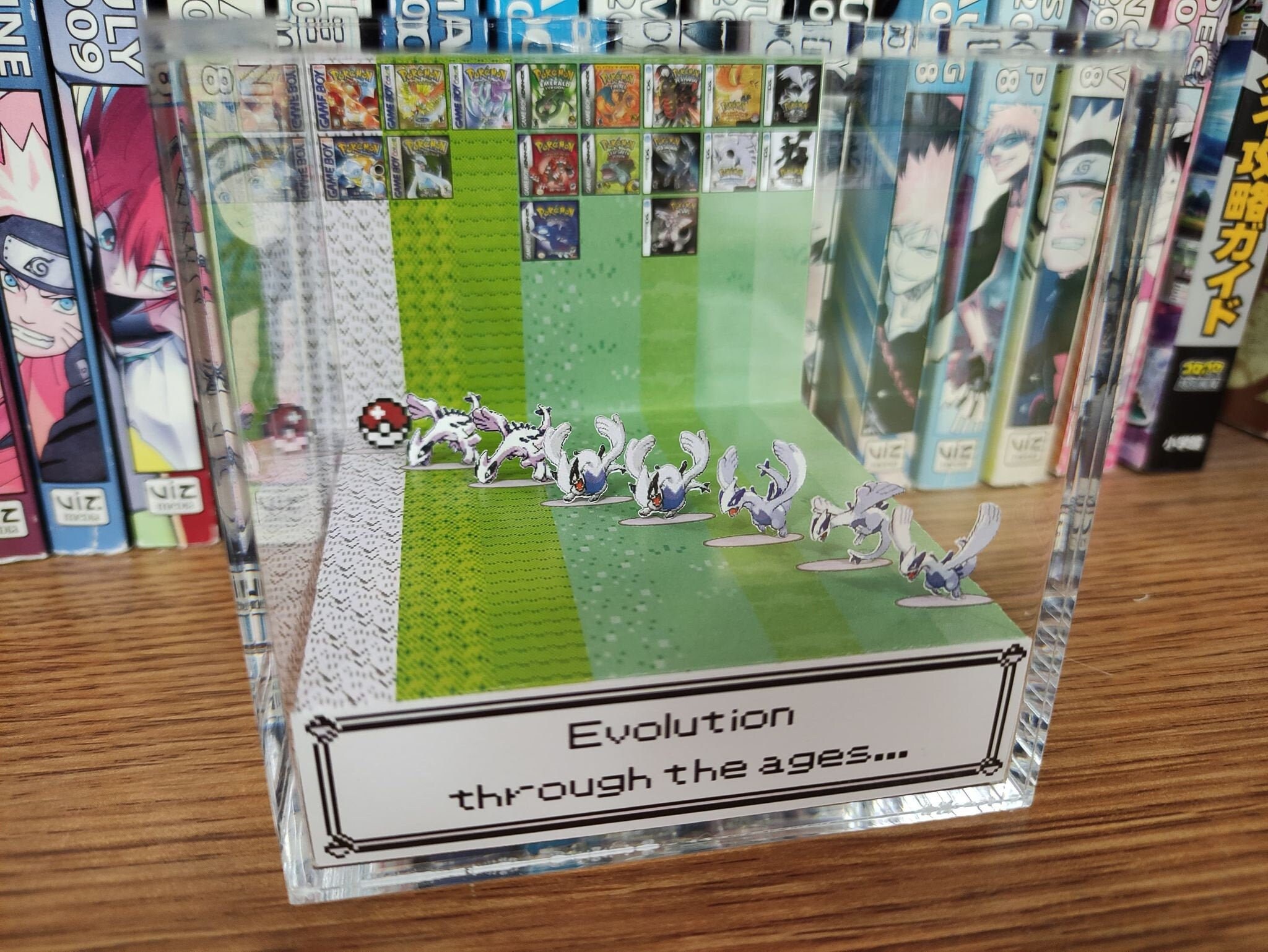 Generation Lugia, Lugia 3D Diorama Cube, Lugia Handmade Crystal Diorama Cube, Lugia Unique Gift for Gamers (Lugia)