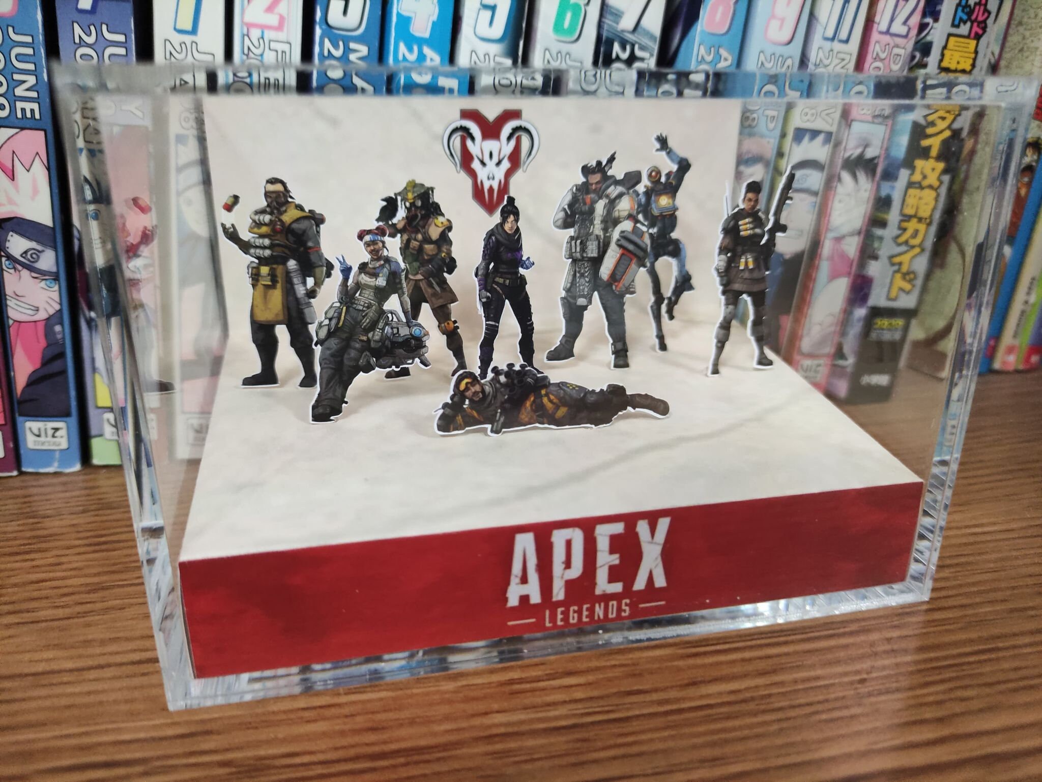 Apex Legends Original (Apex Legends), Mirage, Bangalore, Lifeline, Wraith-Diorama Cube, Handmade Crystal Diorama Cube,Unique Gift for Gamers