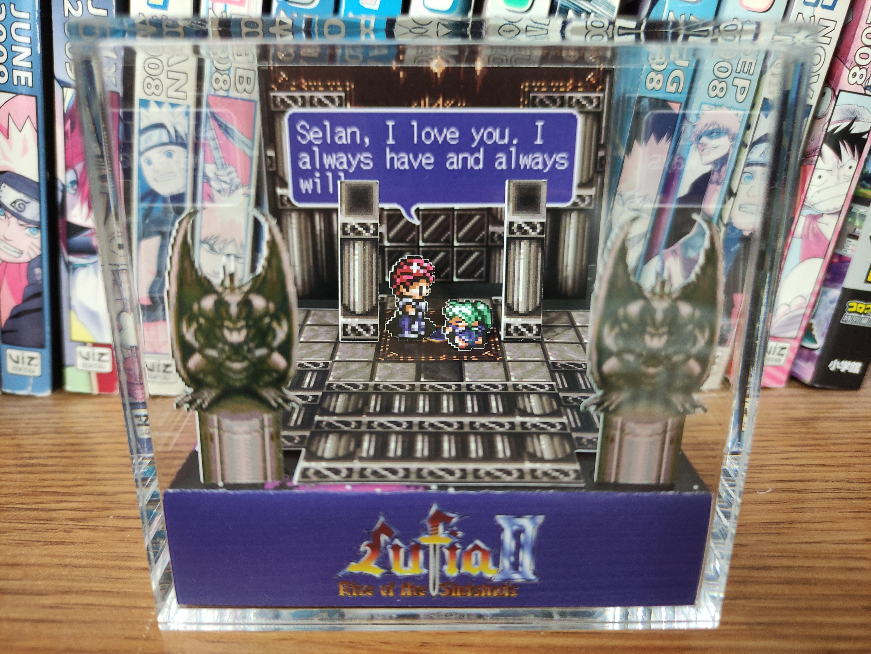 Lufia 2 Rise of the Sinistrals, Lufia (Selan's Death) Diorama Cube, Handmade Crystal Diorama Cube, Unique Gift for Gamers