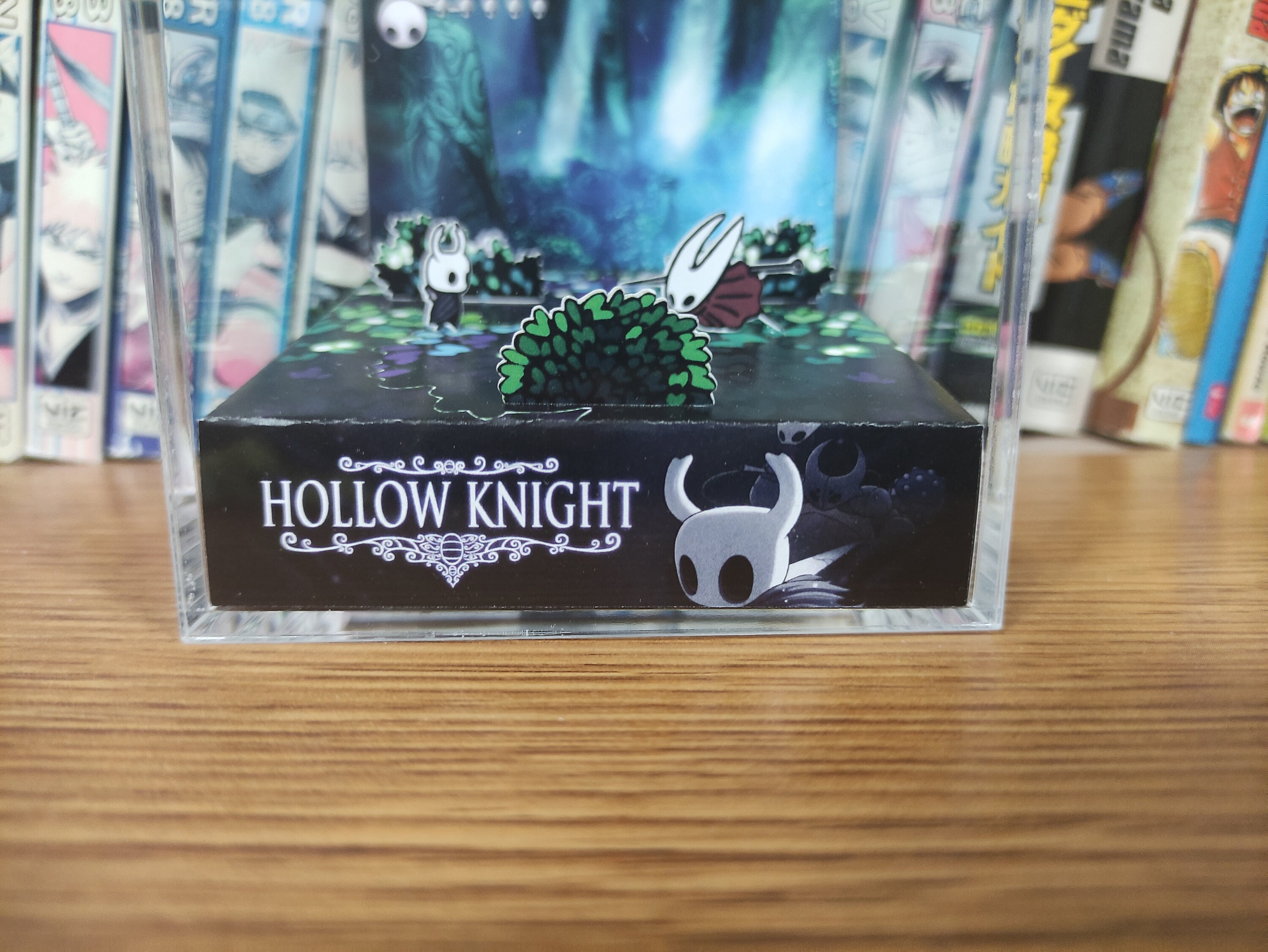 Hollow Knight Diorama - Hollow Knight vs The Hornet, Hollow Knight 3D Diorama Cube, Handmade Crystal Diorama Cube, Gift for Gamers