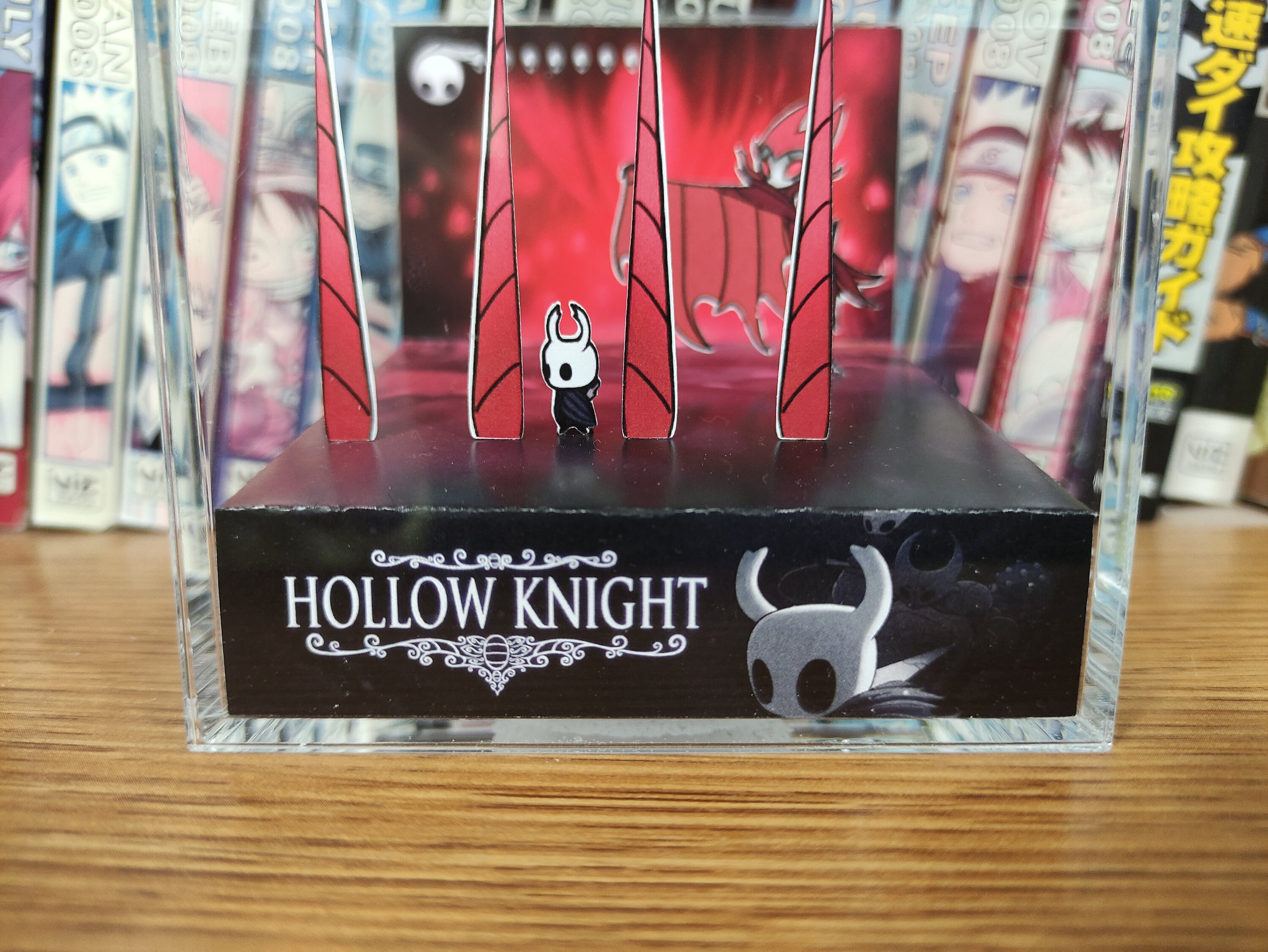 Hollow Knight Diorama - Hollow Knight vs Nightmare King Grimm, Hollow Knight 3D Diorama Cube, Handmade Crystal Diorama Cube, Gift for Gamers