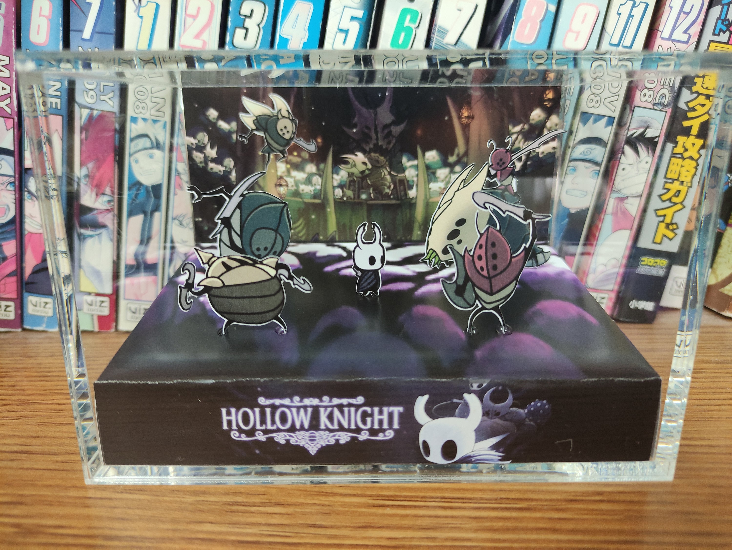 Hollow Knight Diorama - Hollow Knight Trial of the Fool, Hollow Knight 3D Diorama Cube, Handmade Crystal Diorama Cube, Gift for Gamers